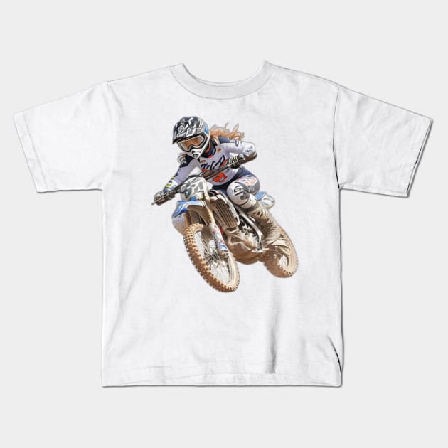 Motocross Mom Kids T-Shirt by Hunter_c4 "Click here to uncover more designs"